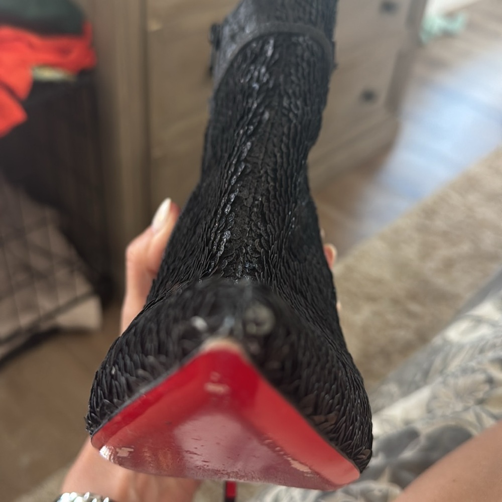 Christian louboutin moulakate 100 paile charbon - Picture 7 of 8
